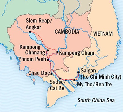 Cruises Around The World Lindblad World Cruises Jahan January 6-17 2028 Siem Reap, Cambodia to Ho Chi Minh City (Saigon), Vietnam