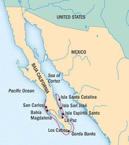 Cruises Around The World Lindblad National Geographic NG CRUISES Explorer March 5-12 2028 La Paz, Mexico to La Paz, Mexico