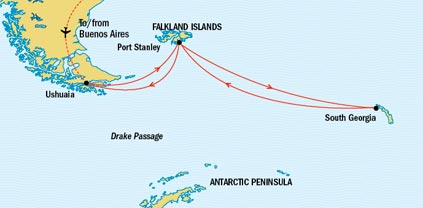 Cruises Around The World Lindblad National Geographic NG CRUISES Explorer March 7-23 2028 Buenos Aires, Argentina to Buenos Aires, Argentina