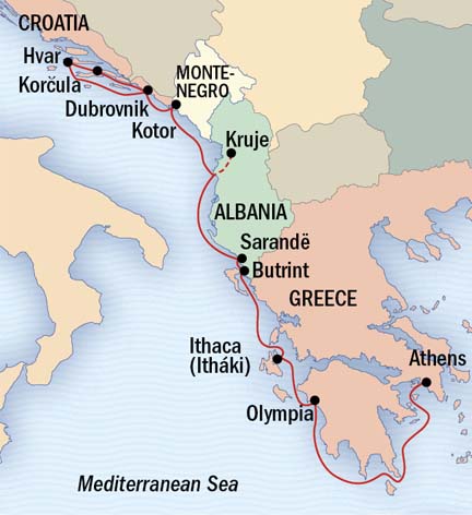 Cruises Around The World Lindblad Sea Cloud August 22 September 1 2028 Athens, Greece to Dubrovnik, Croatia