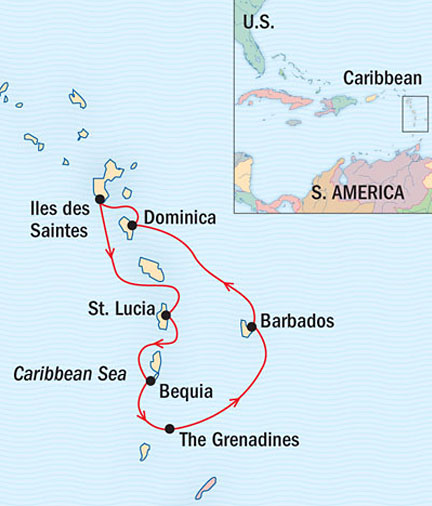 Cruises Around The World Lindblad Sea Cloud January 21-28 2028 Bridgetown, Barbados to Bridgetown, Barbados