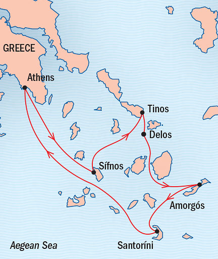 Cruises Around The World Lindblad Sea Cloud July 25 August 1 2028 Athens, Greece to Piraeus, Greece