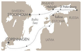 Cruises Around The World L Austral June 8-15 2028 Stockholm, Sweden to Copenhagen, Denmark