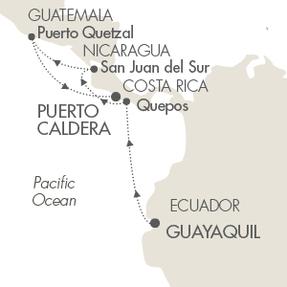 Cruises Around The World Le Boreal March 23-31 2028 Guayaquil, Ecuador to Puerto Caldera, Costa Rica