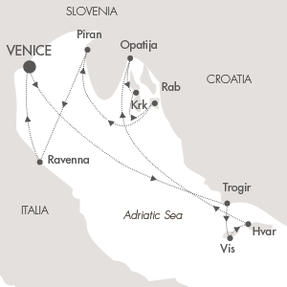 Cruises Around The World Le Lyrial May 17-24 2028 Venice, Italy to Venice, Italy