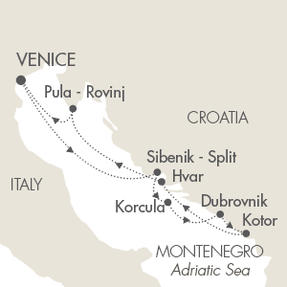 Cruises Around The World Le Lyrial September 13-20 2028 Venice, Italy to Venice, Italy