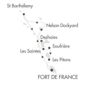 Cruises Around The World Le Ponant March 19-26 2028 Fort-de-France, Martinique to Fort-de-France, Martinique