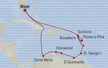Cruises Around The World Oceania Insignia December 23 2028 January 6 2026 Miami, FL, United States to Miami, FL, United States