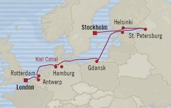Cruises Around The World Oceania Insignia July 29 August 9 2028 Stockholm, Sweden to Dover, United Kingdom