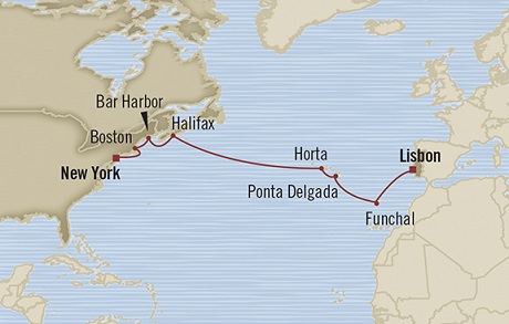 Cruises Around The World Oceania Marina May 14-28 2028 New York, NY, United States to Lisbon, Portugal