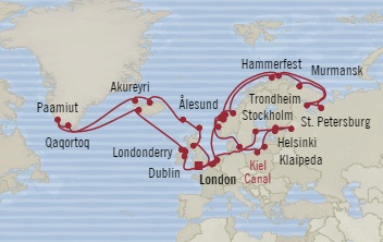 Cruises Around The World Oceania Nautica June 13 August 4 2028 Southampton, United Kingdom to Southampton, United Kingdom