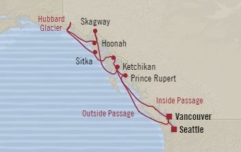 Cruises Around The World Oceania Regatta August 11-21 2028 Seattle, WA, United States to Vancouver, Canada