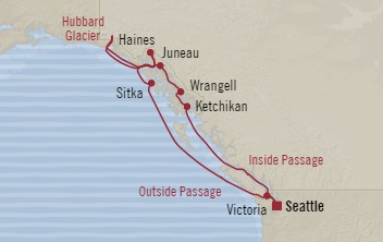 Cruises Around The World Oceania Regatta July 15-25 2028 Seattle, WA, United States to Seattle, WA, United States