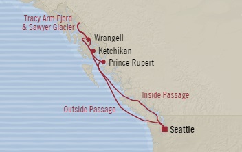 Cruises Around The World Oceania Regatta July 8-15 2028 Seattle, WA, United States to Seattle, WA, United States