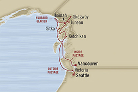 Cruises Around The World Oceania Regatta May 20-30 2028 Vancouver, Canada to Seattle, WA, United States