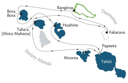 Cruises Around The World Paul Gauguin August 10-20 2028 Papeete, Tahiti, Society Islands to Papeete, Tahiti