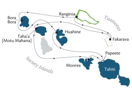 Cruises Around The World Paul Gauguin January 6-16 2028 Papeete, Tahiti, Society Islands to Papeete, Tahiti, Society Islands