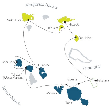Cruises Around The World Paul Gauguin November 19 December 3 2028 Papeete, Tahiti, Society Islands to Papeete, Tahiti
