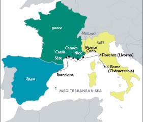 Cruises Around The World Tere Moana August 27 September 3 2028 Civitavecchia, Italy to Barcelona, Spain