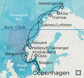 Cruises Around The World North Cape Harbors Map July 14-28 2026 - 14 Days Cruises Around The World Crystal World Cruises symphony 2026