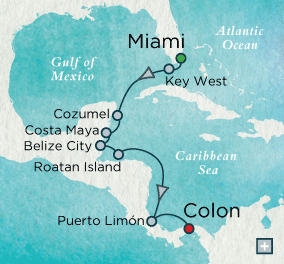 Cruises Around The World Crystal World Cruises Symphony 2028 Tropical Rhythms Map