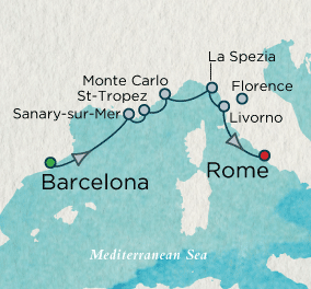 Cruises Around The World A Taste of the Riviera Map Cruises Around The World Crystal World Cruises Symphony 2028