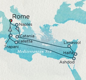 Cruises Around The World Crystal World Cruises Serenity 2026 October 1-15 Rome (Civitavecchia), Italy to Rome (Civitavecchia), Italy