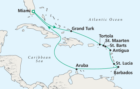 Cruises Around The World Round-Trip Miami