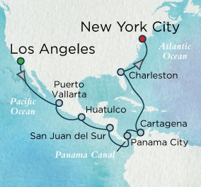 Cruises Around The World Crystal World Cruises Symphony 2026 April 30 May 19 Los Angeles (San Pedro), CA to New York (Brooklyn), NY