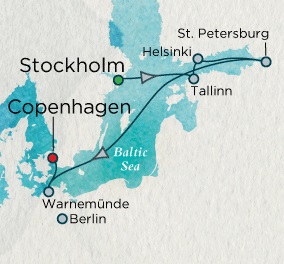 Cruises Around The World Crystal World Cruises Symphony 2026 June 24 July 4 Stockholm, Sweden to Copenhagen, Denmark