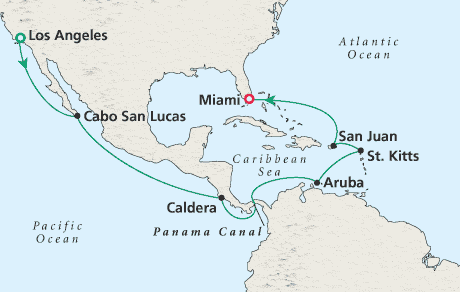 Cruises Around the World Map