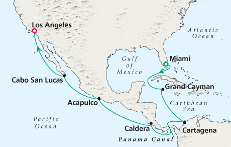 Cruises Around the World Map
