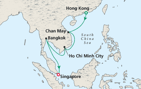 Cruises Around the World Map
