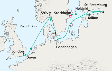 Cruises Around the World Map