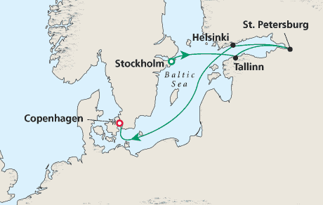 Cruises Around the World Map