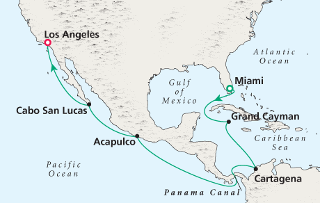 Cruises Around the World Map
