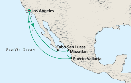 Cruises Around the World Map