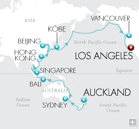 Cruises Around The World Asia Pacific Adventure Map