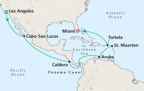 Cruises Around the World Map