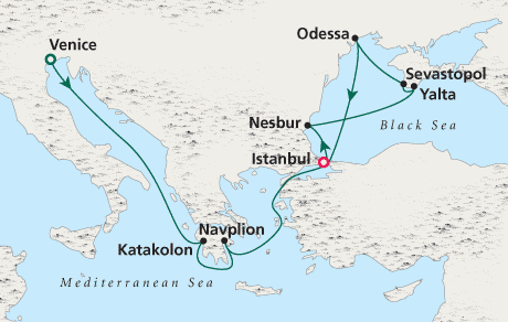Cruises Around The World Crystal World Cruises Serenity 2026 Venice to Istanbul