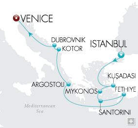 Cruises Around The World Empires & Pursuits Map