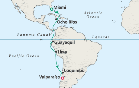 Cruises Around the World Map