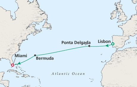 Cruises Around the World Map