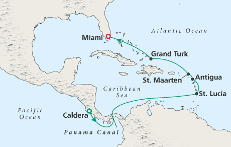 Cruises Around the World Map