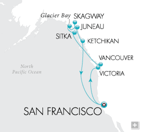 Cruises Around The World Treasures of the Tlingit Map