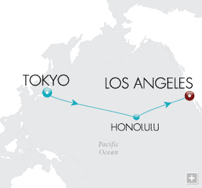 Cruises Around The World Pagodas to Paradise Map - Crystal Symphony 2026