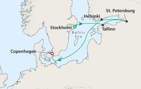 Cruises Around the World Map