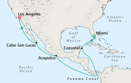 Cruises Around the World Map