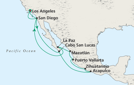 Cruises Around the World Map