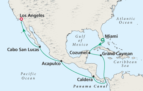 Cruises Around the World Map